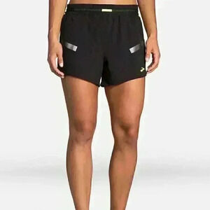 NWT Brooks Carbonite 4" Shorts
Women's Sz L in black/black lining